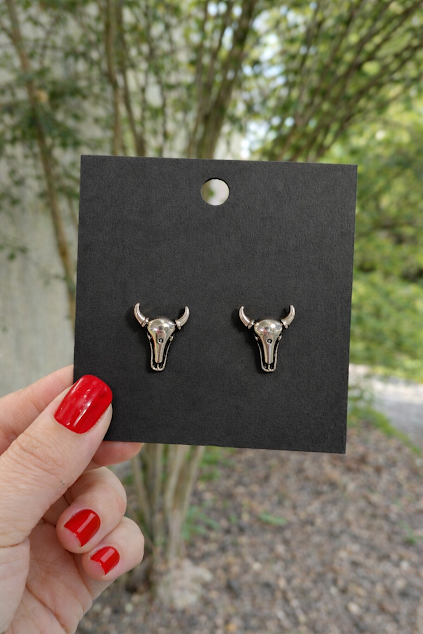 Western Steer Stud Earrings