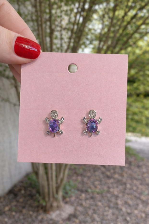 Sparkling Turtle earrings