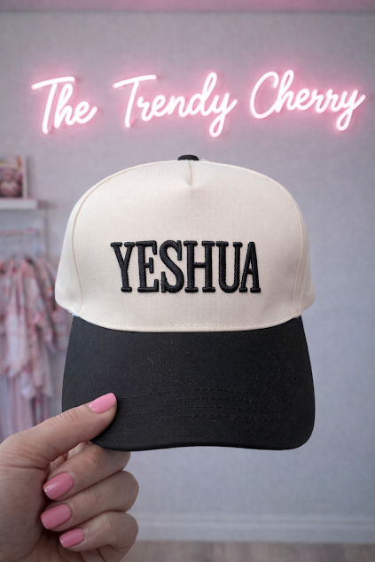 Embroidered YESHUA Canvas Trucker Hat
