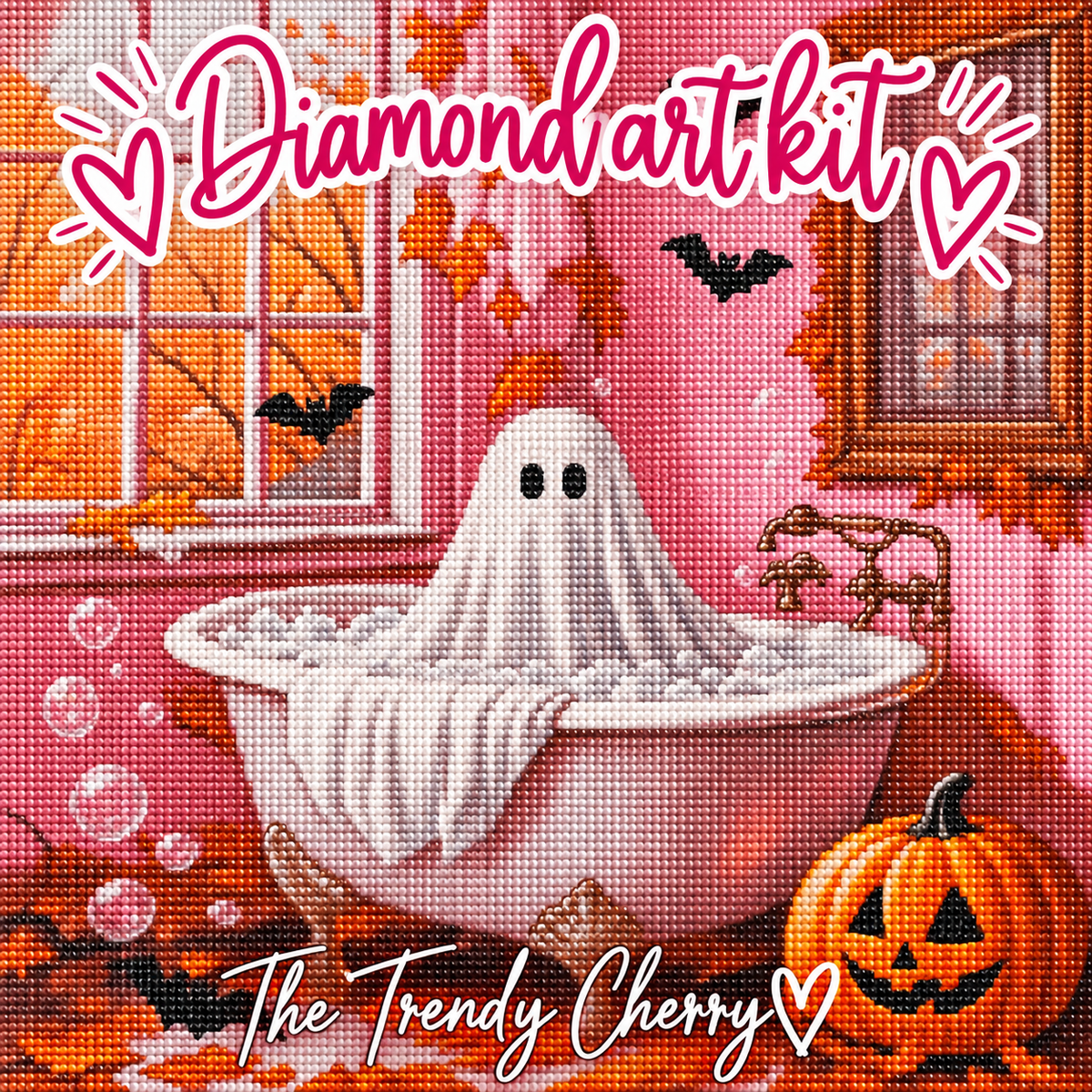 Diamond By Number Kit- Bathroom Ghost