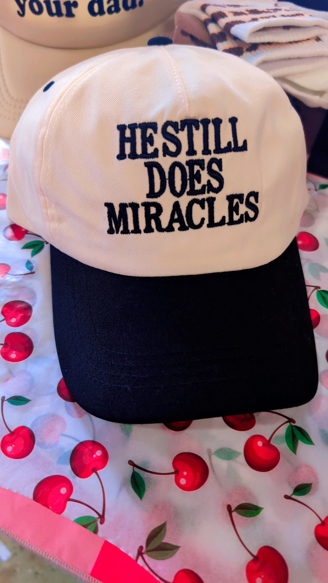 He still does miracles trucker hat- Dark green