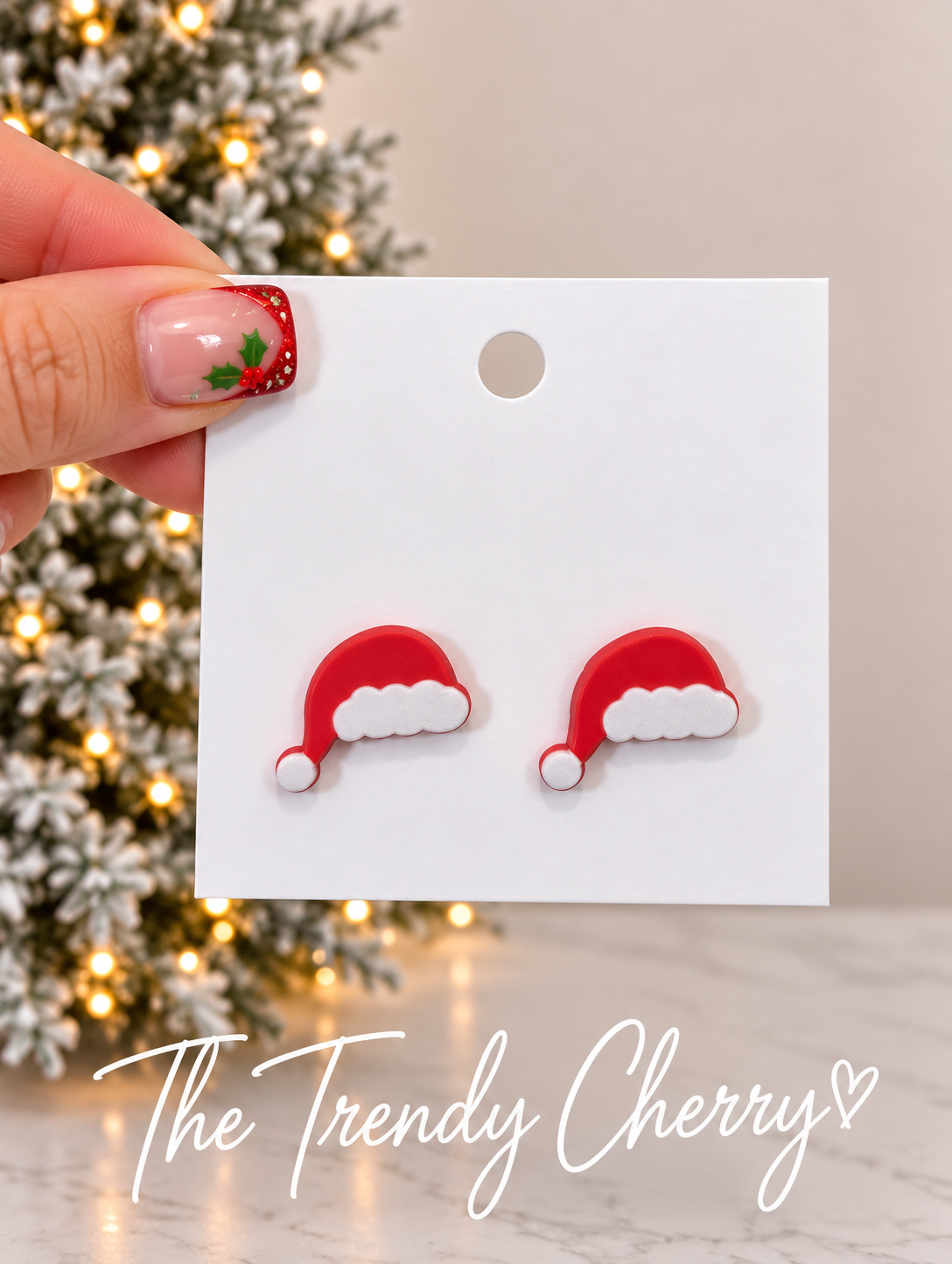 Santas Hat Earrings