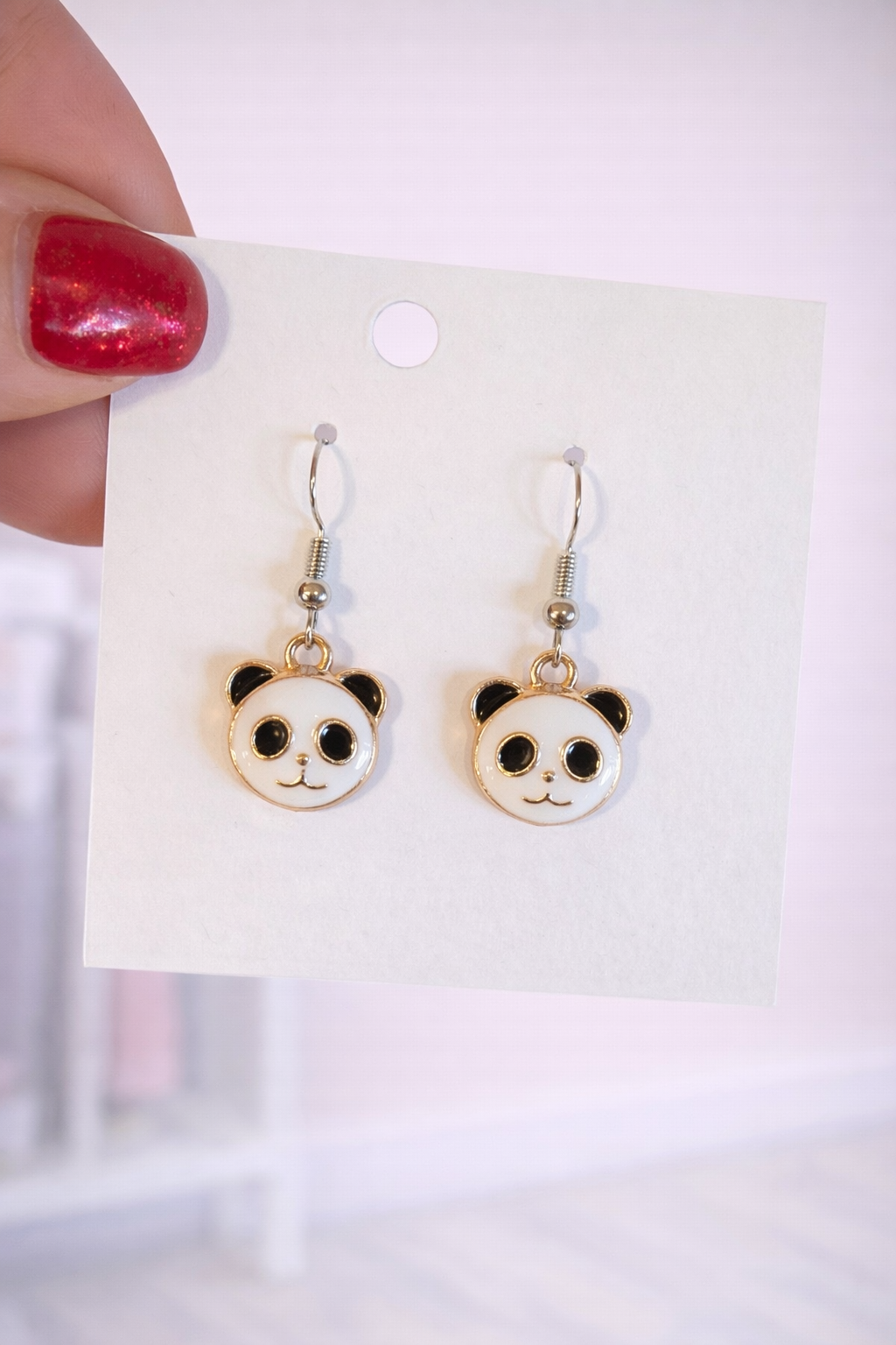 Panda earrings