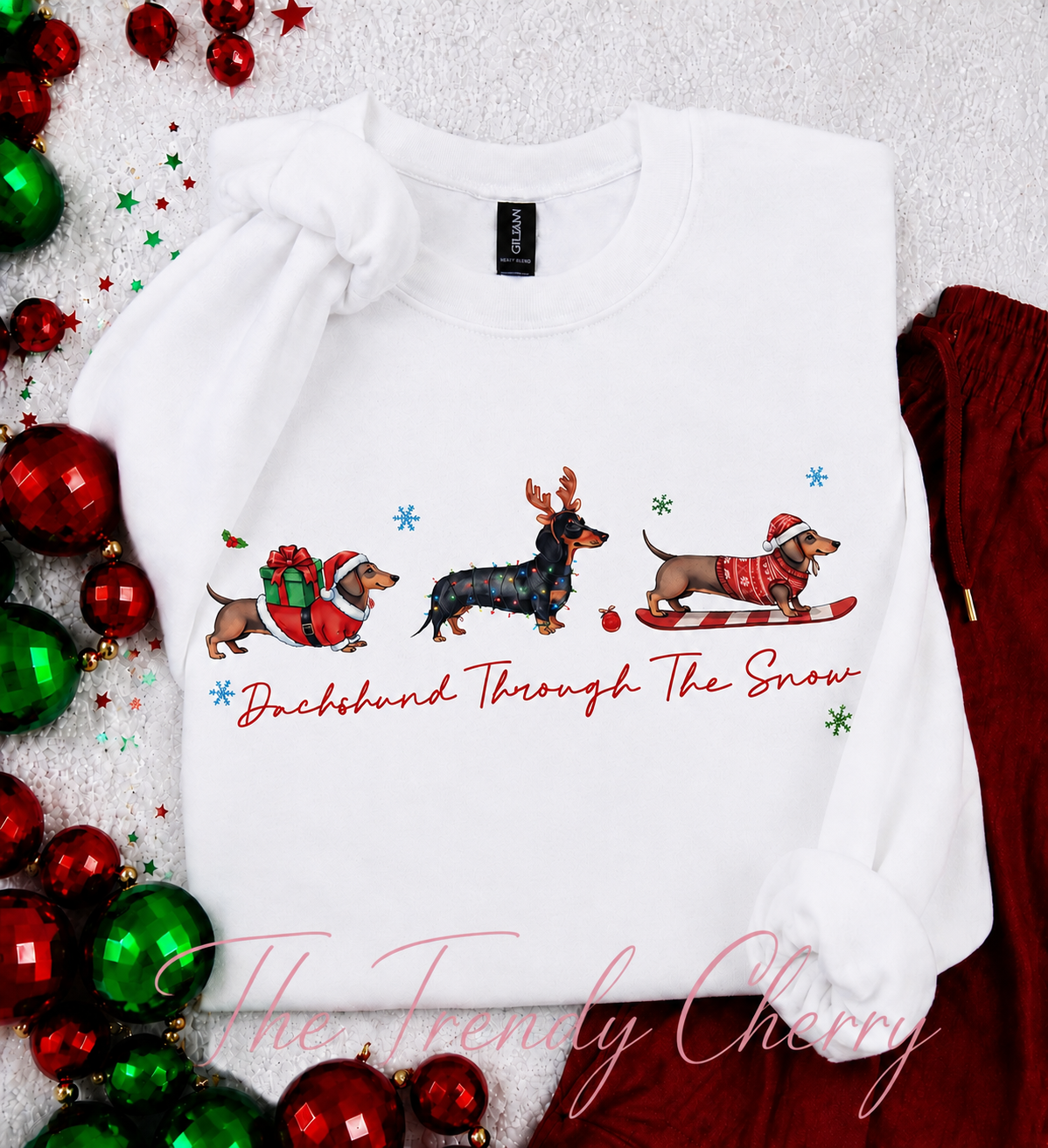 Dachshund Through the Snow Sweatshirt
