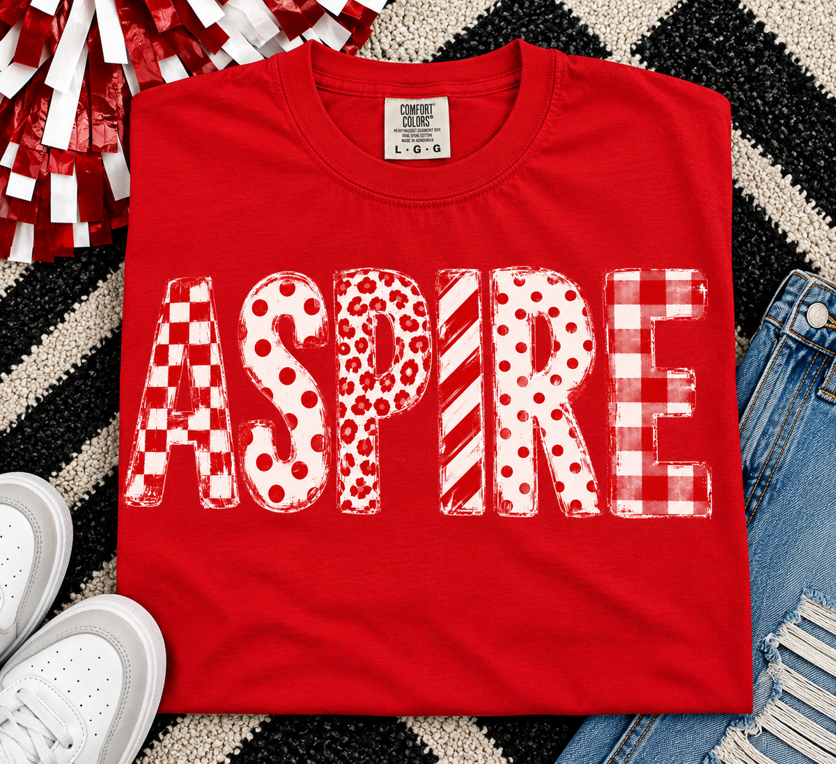 Aspire Red Christmas T-shirt