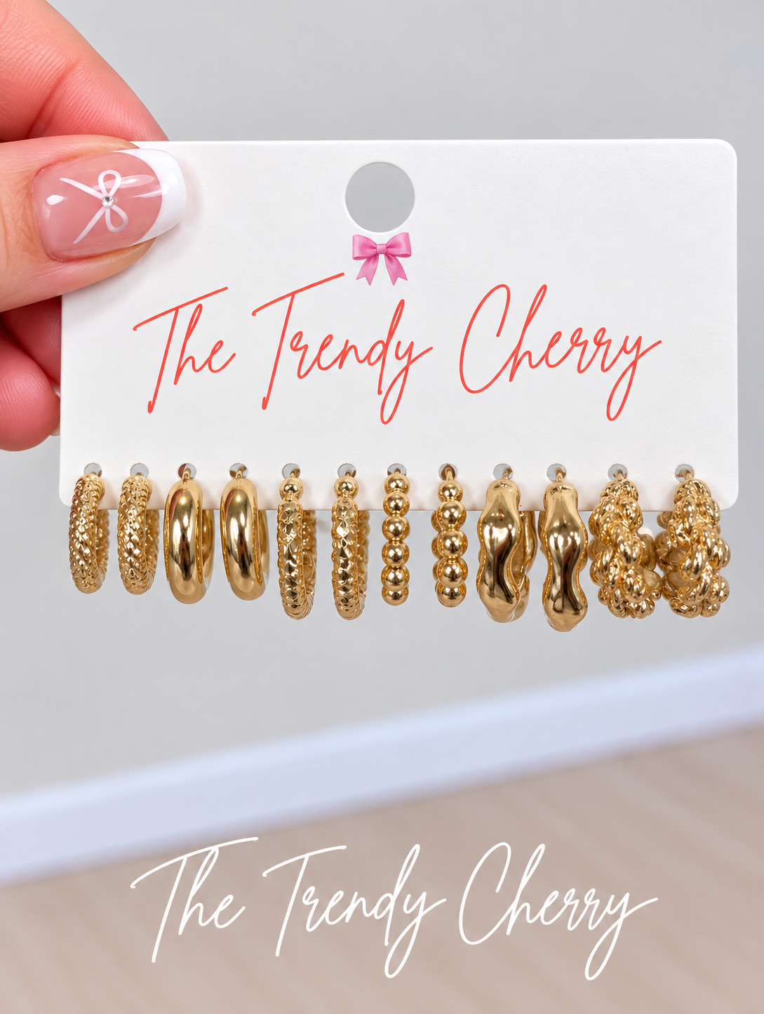 Gold hoop set