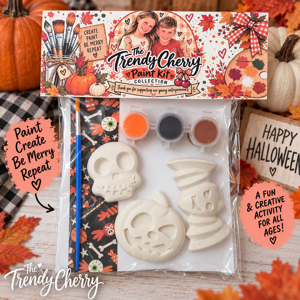 Halloween Plaster Paint Kit