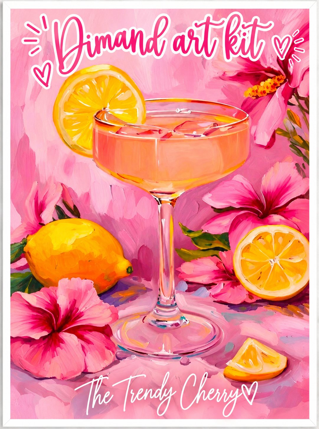 Diamond By Number Kit- Summer Cocktail