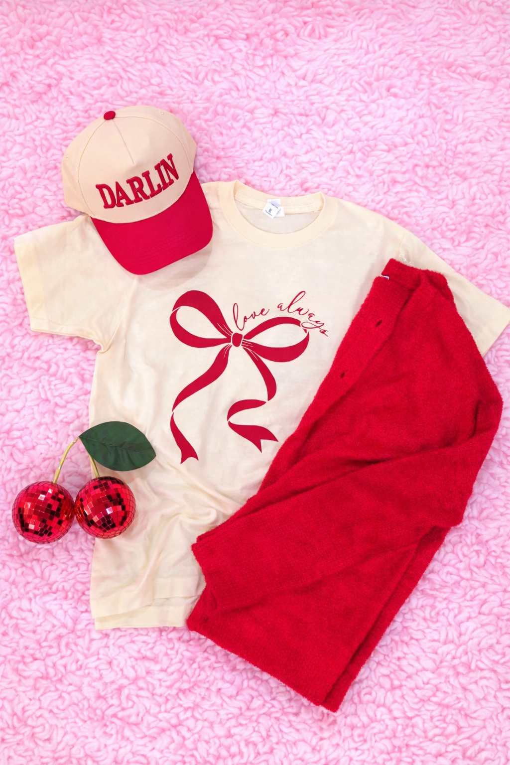 Love Always, bow tshirt