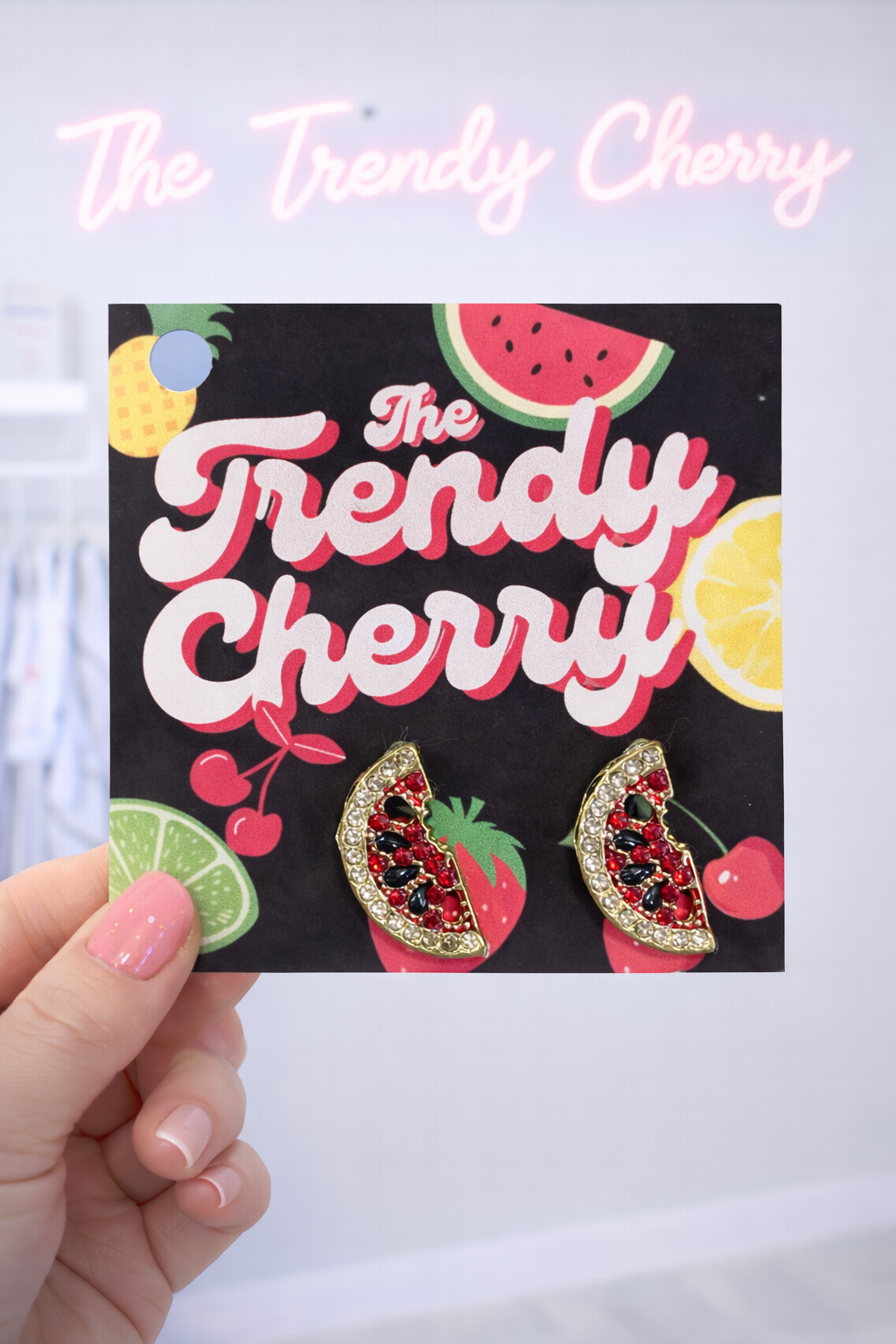 Watermelon earrings