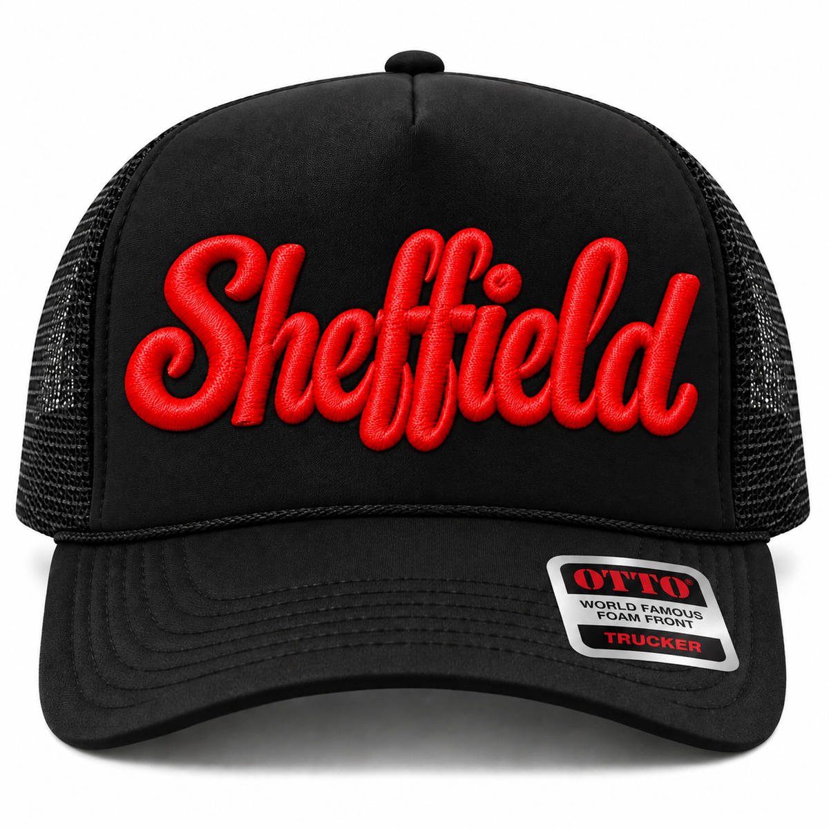 SHEFFIELD Black Trucker Hat