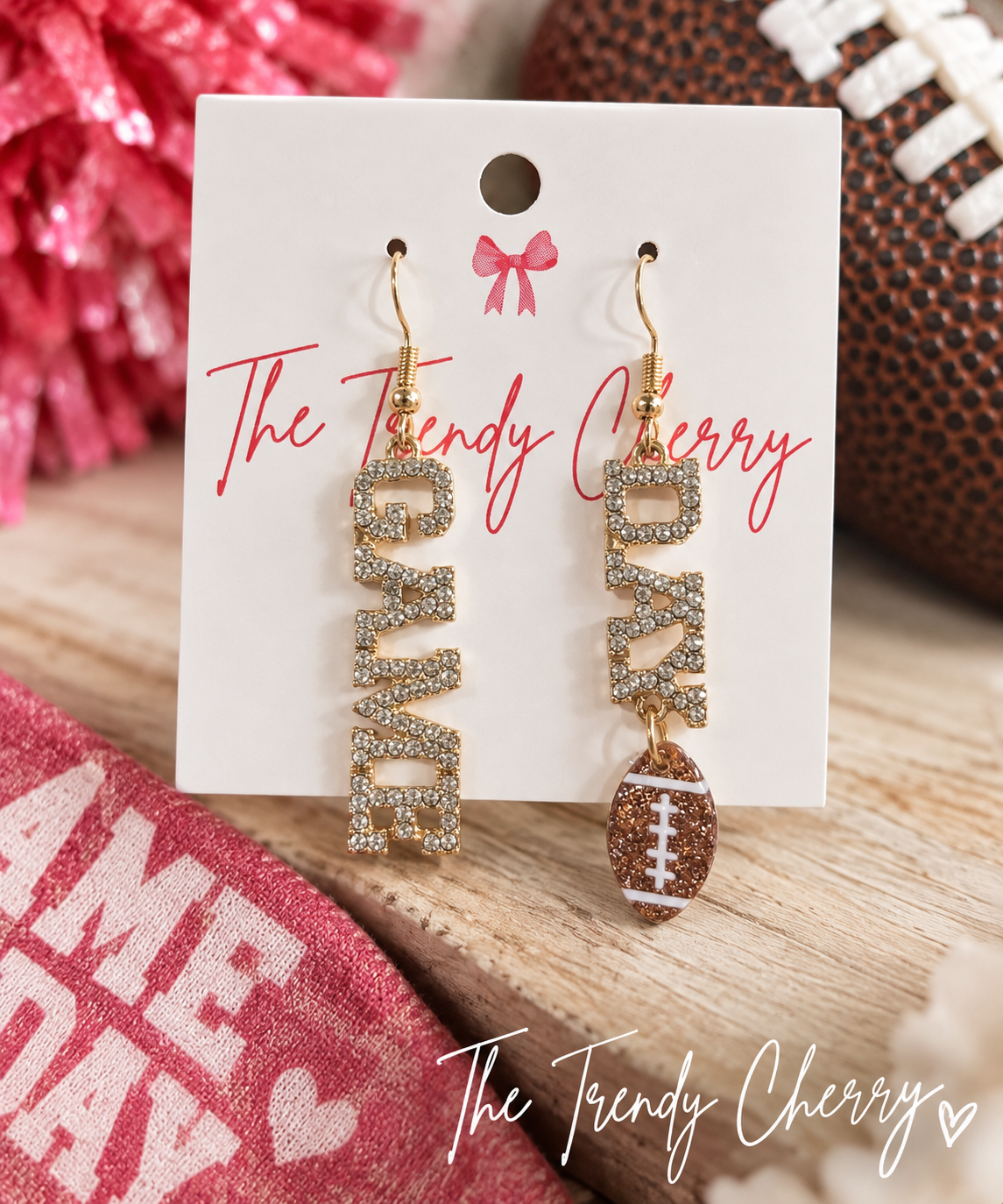 Game Day Football Earrings