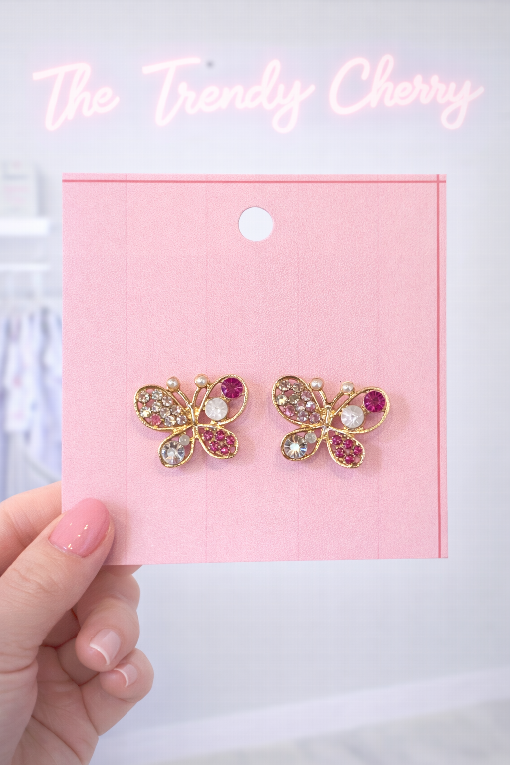 Britney's butterfly earrings