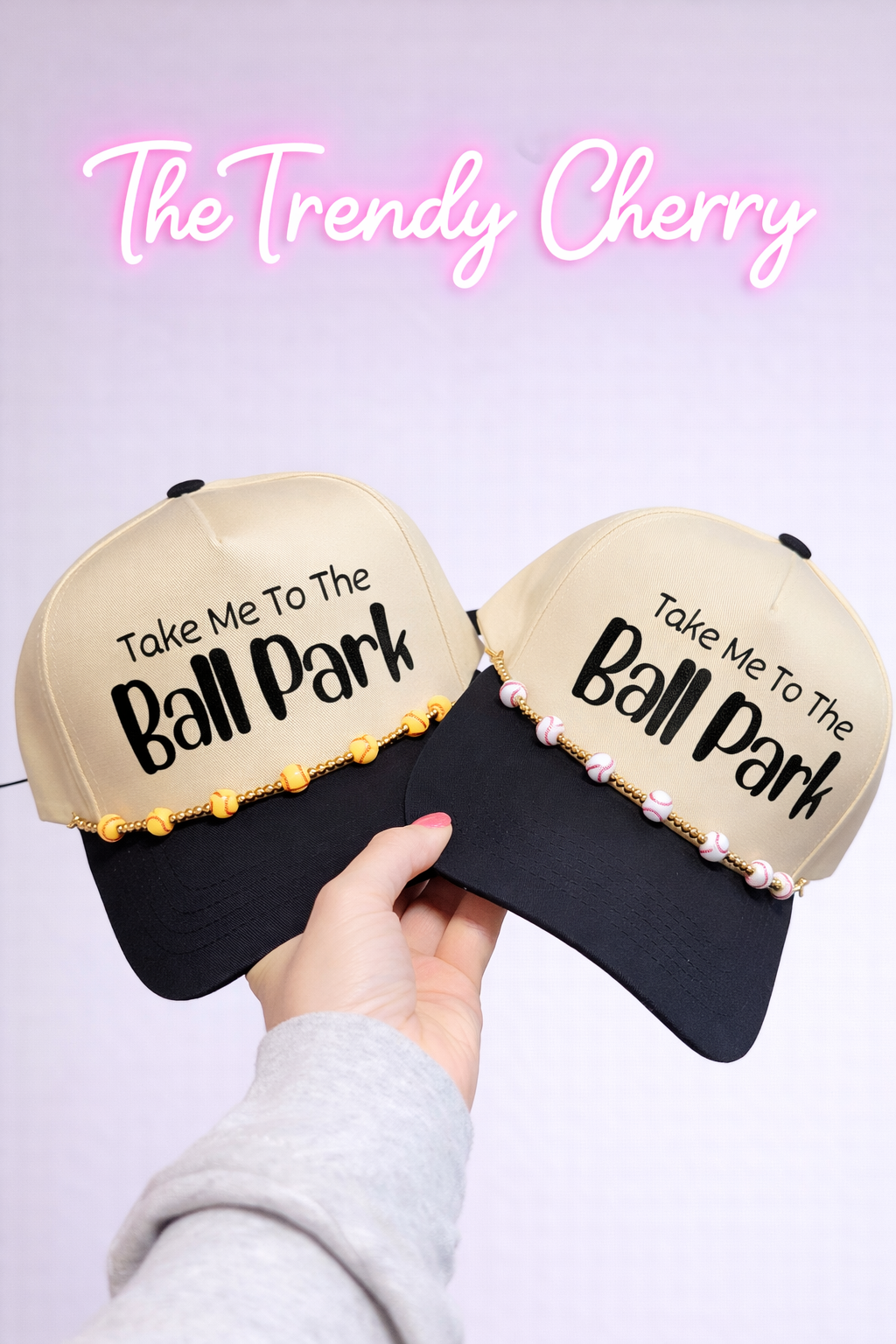 Take me to the ballpark canvas trucker hat
