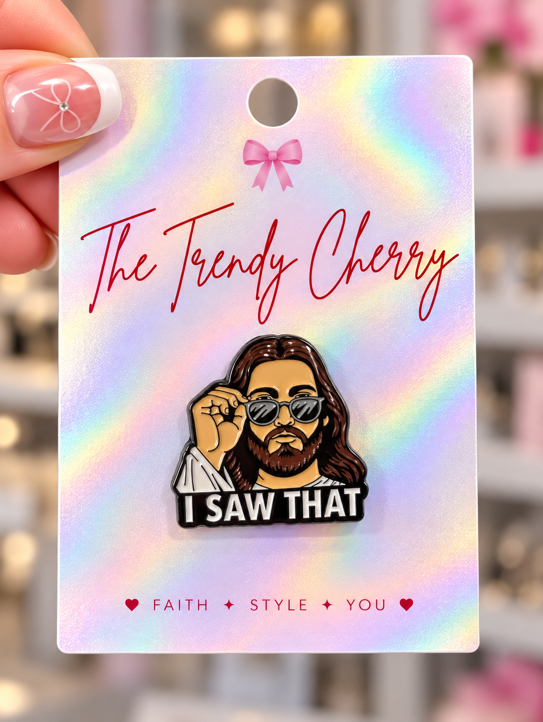 Hat pin- Jesus I saw that