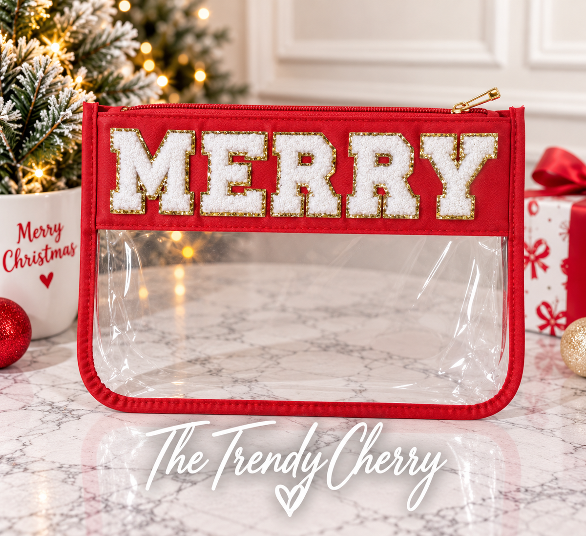 Merry Christmas transparent bag