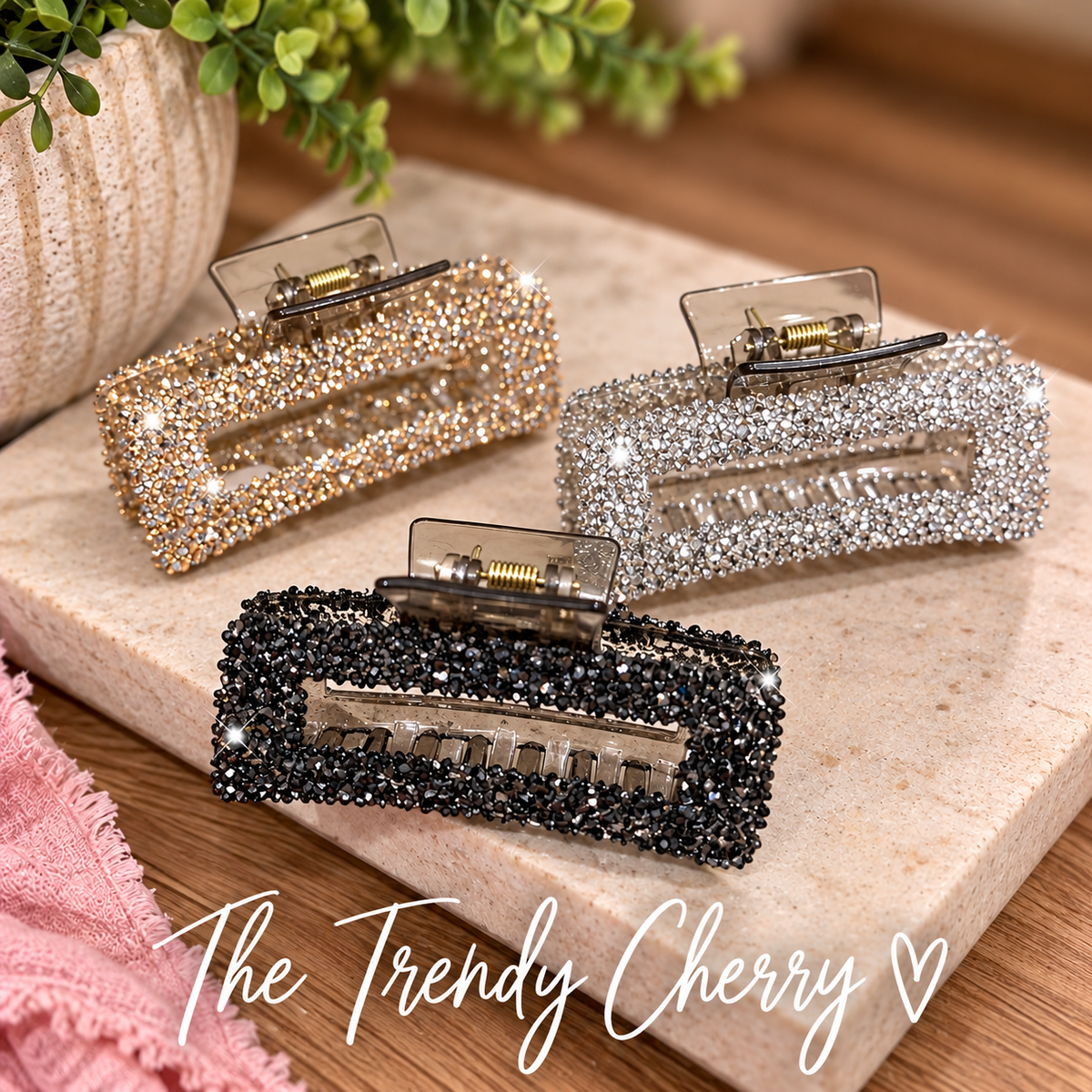 Glitzy Hair Clips