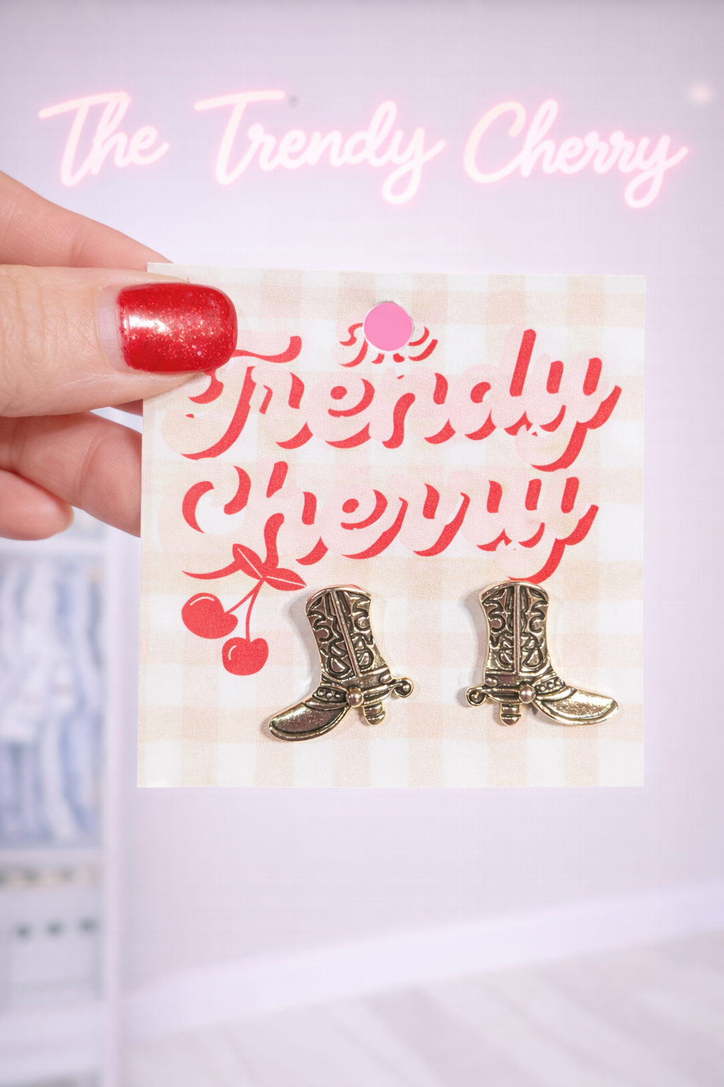 Jessica's Western Boot stud earrings