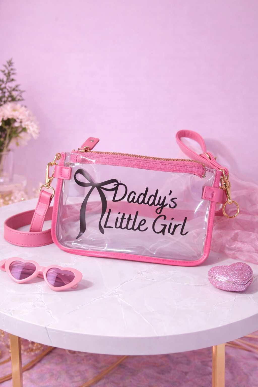 Daddy's little girl clear bag