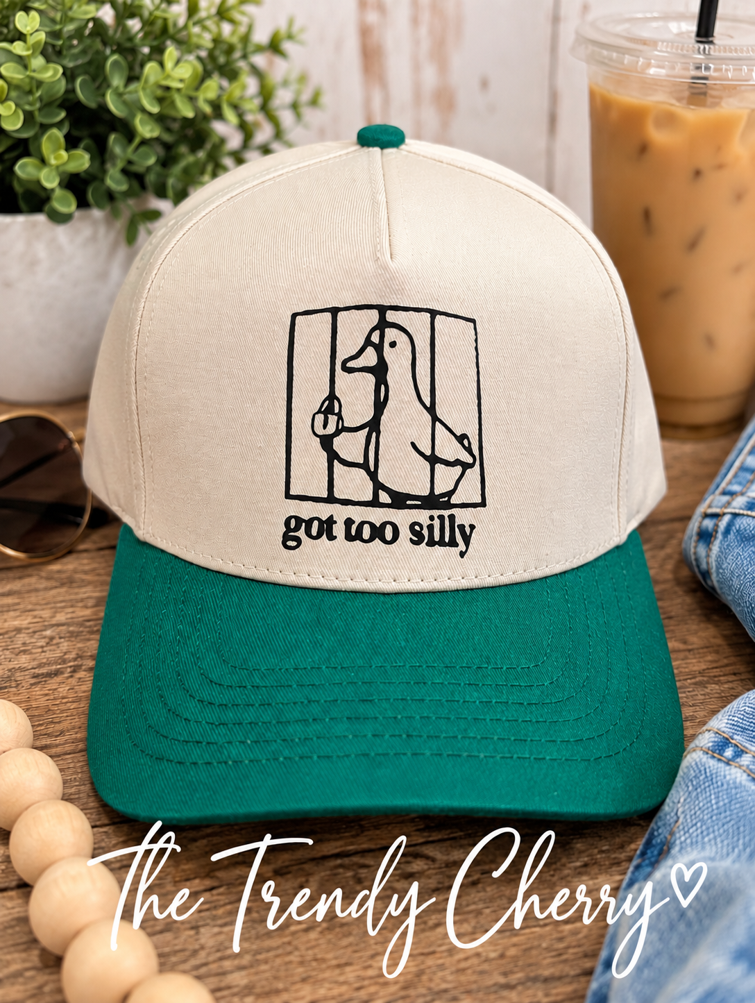 Green, Got too Silly Trucker Hat