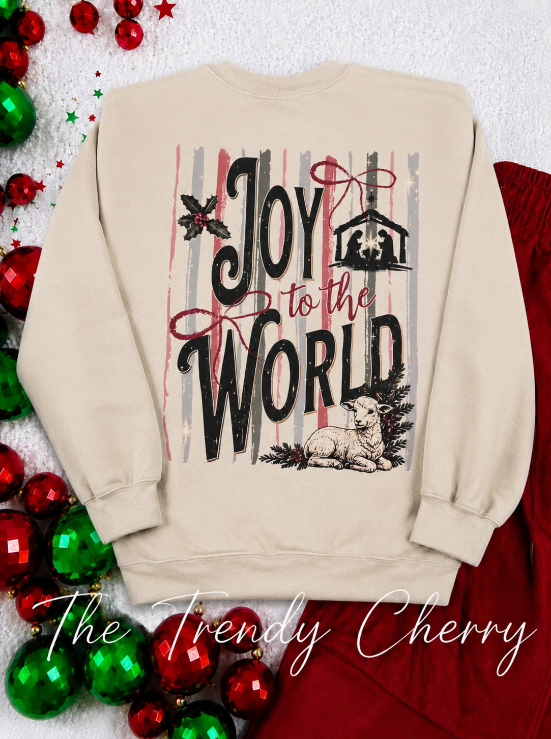 Joy to the World Sweatshirt-Back Design