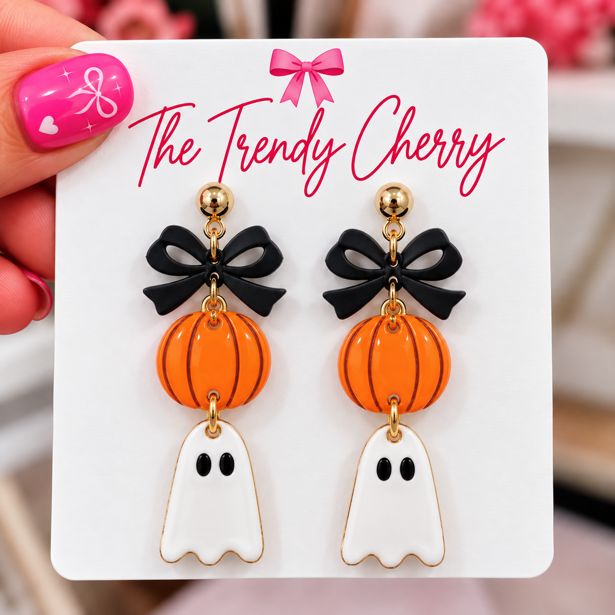 3 tear Halloween earrings