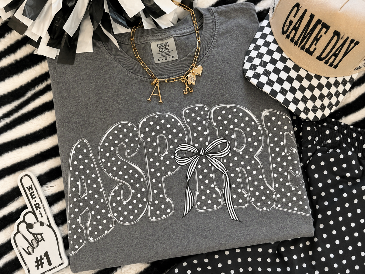 Aspire Polkadot Bow T-shirt