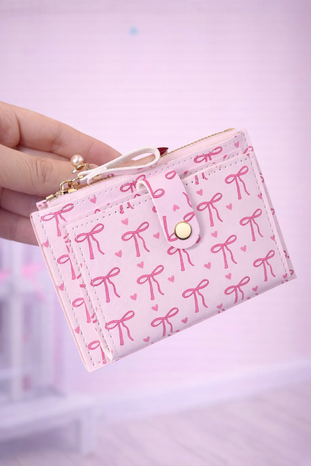 Pink Bow Wallet