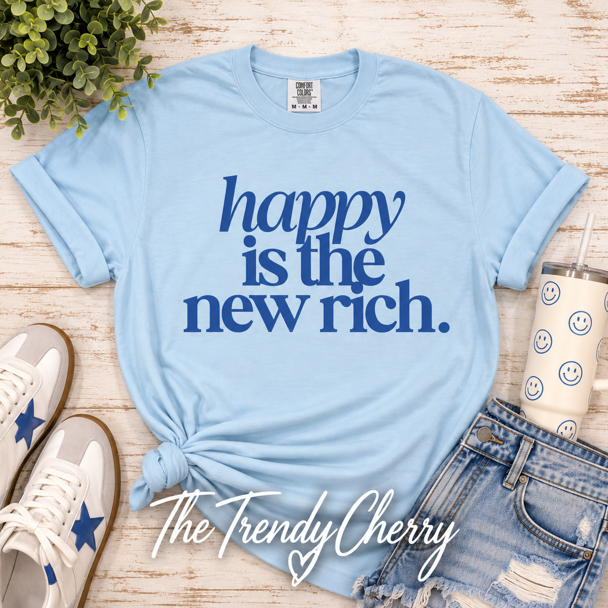 Happy is the New Rich T-shirt