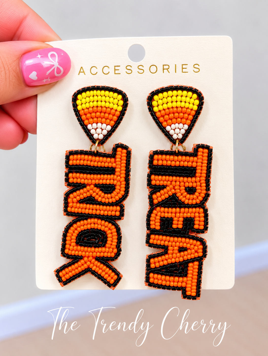 Beaded Trick or Treat Earrings