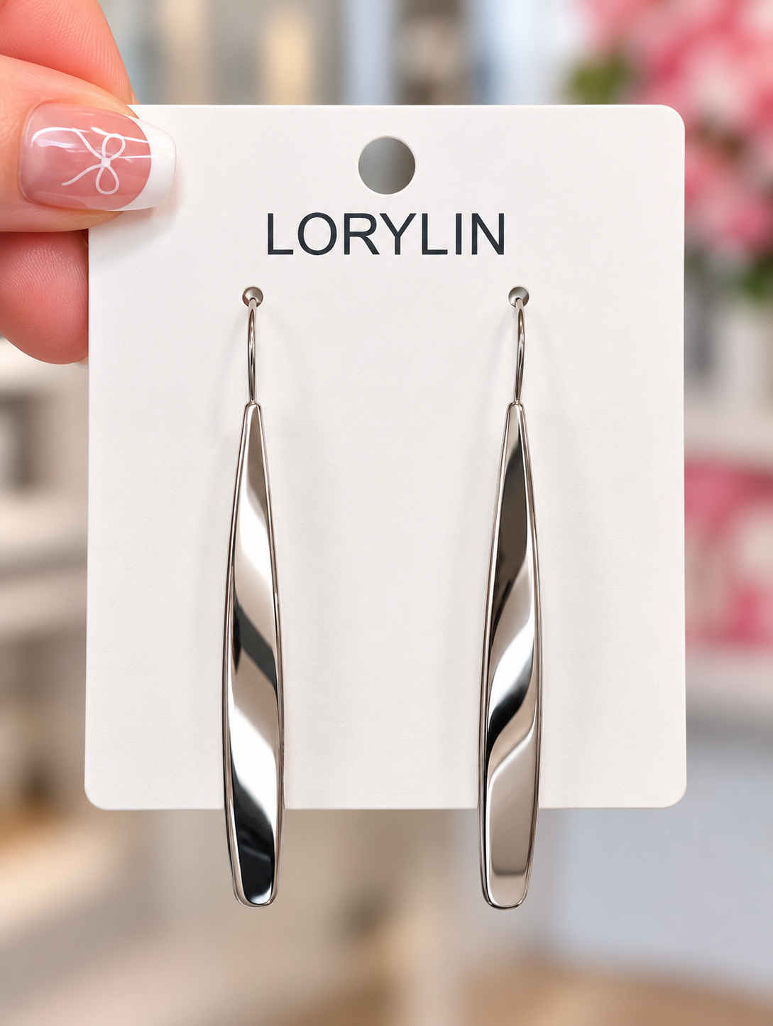 Silver Drop Earrings