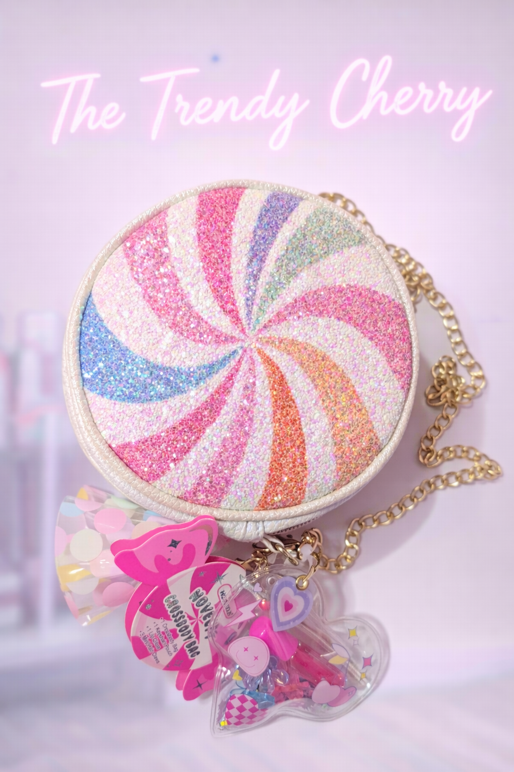 Girls lollipop purse with lip glass set