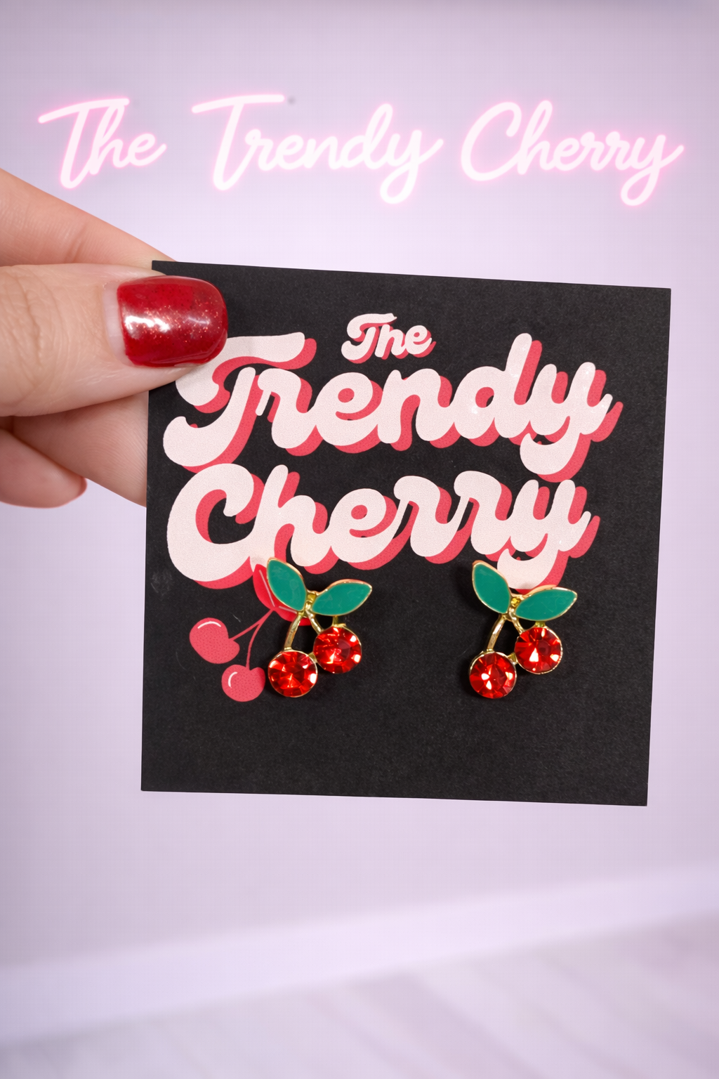 The trendy Cherry stud earrings