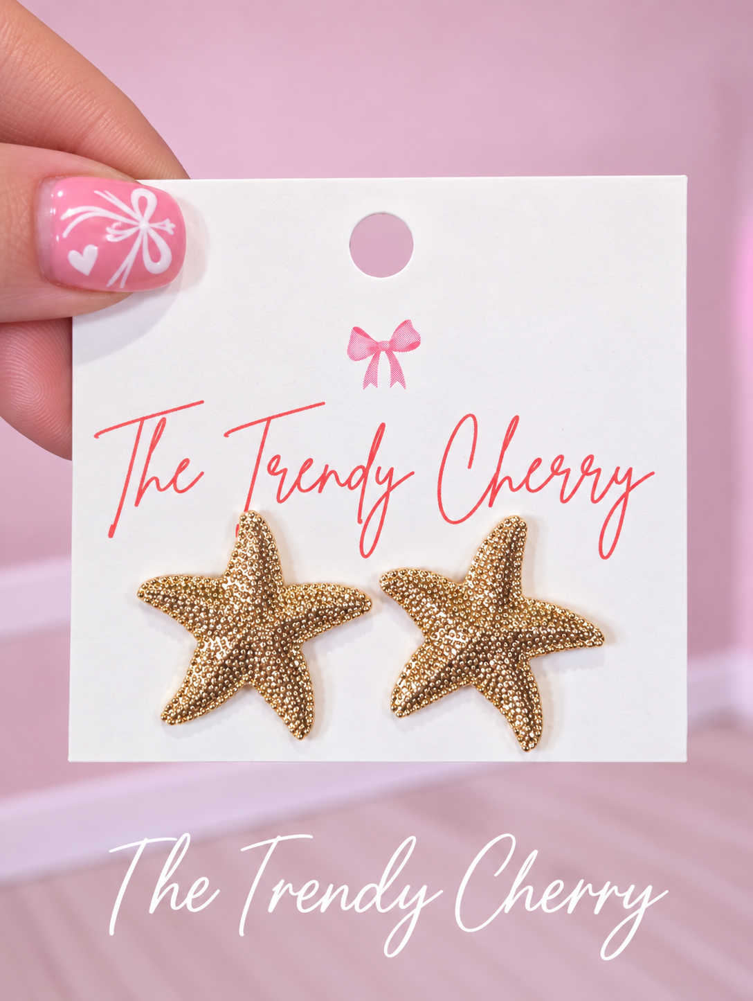 Gold Starfish Earrings