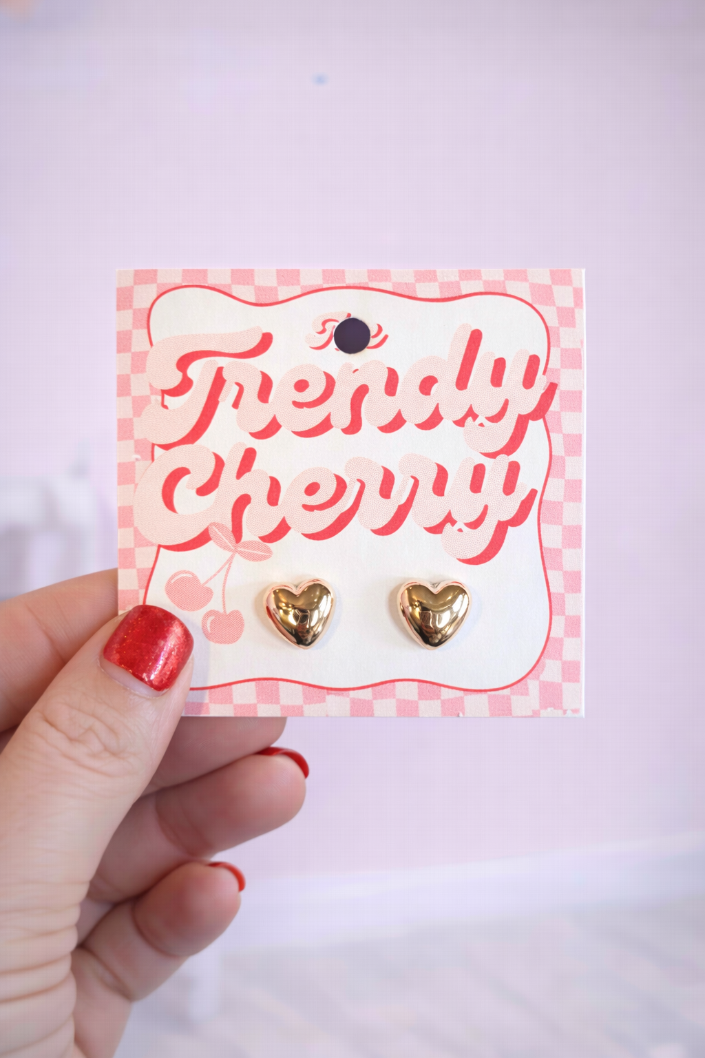 Heart Stud Earrings