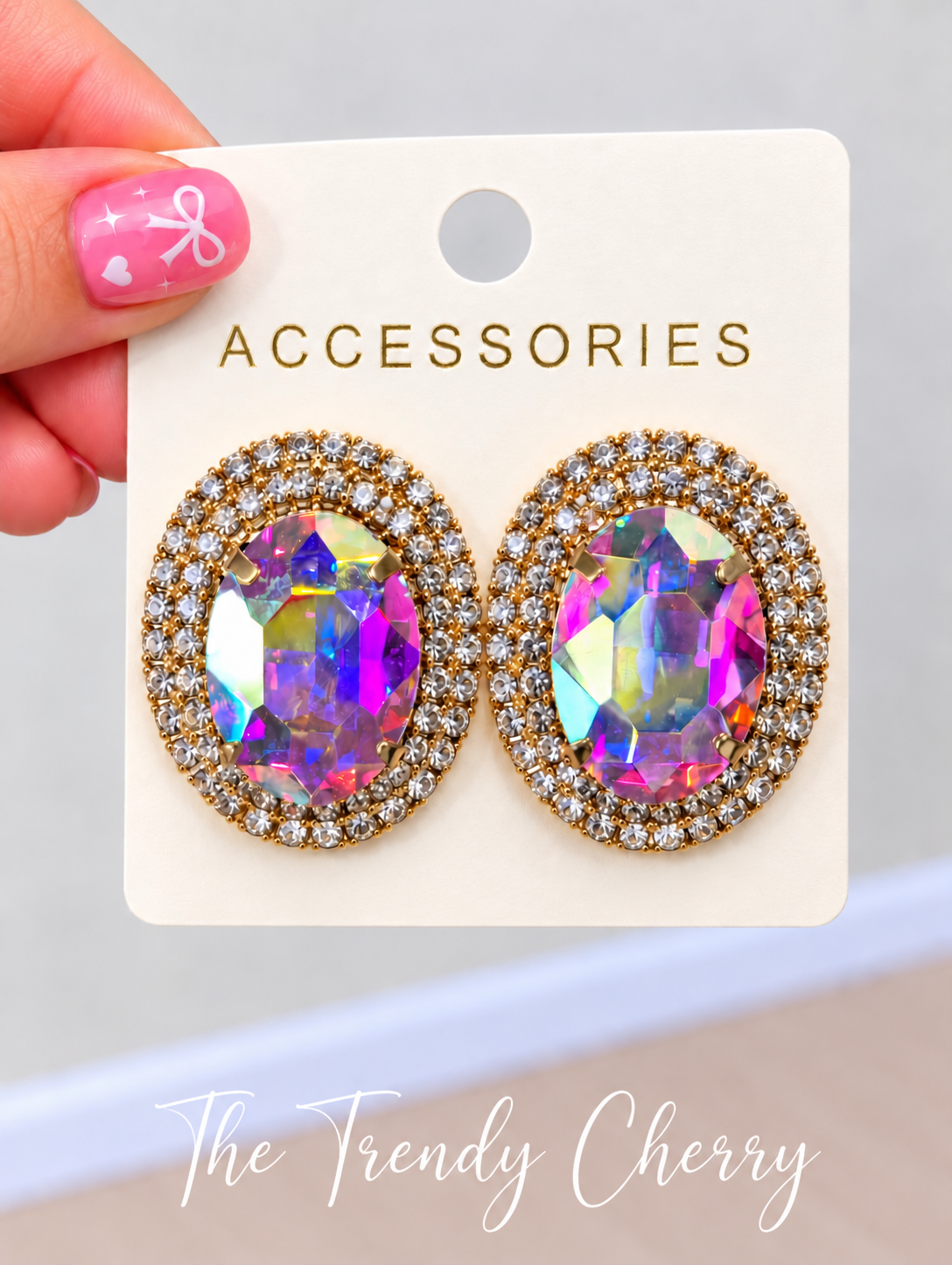 Texas Round Glitzy Earrings