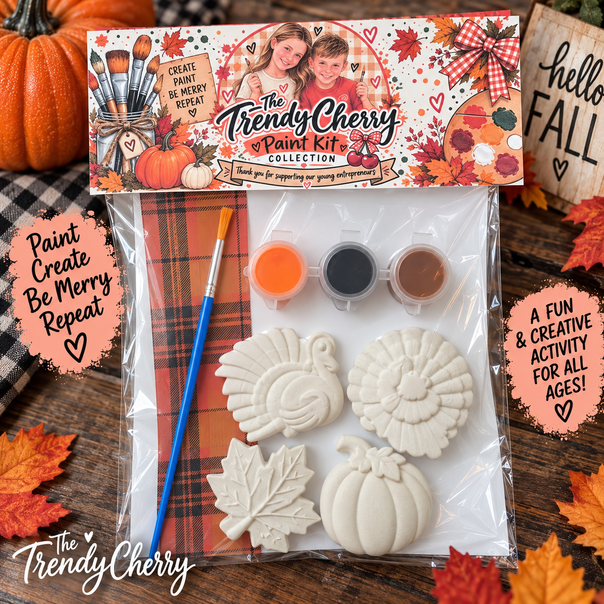 Fall Plaster Paint Kit