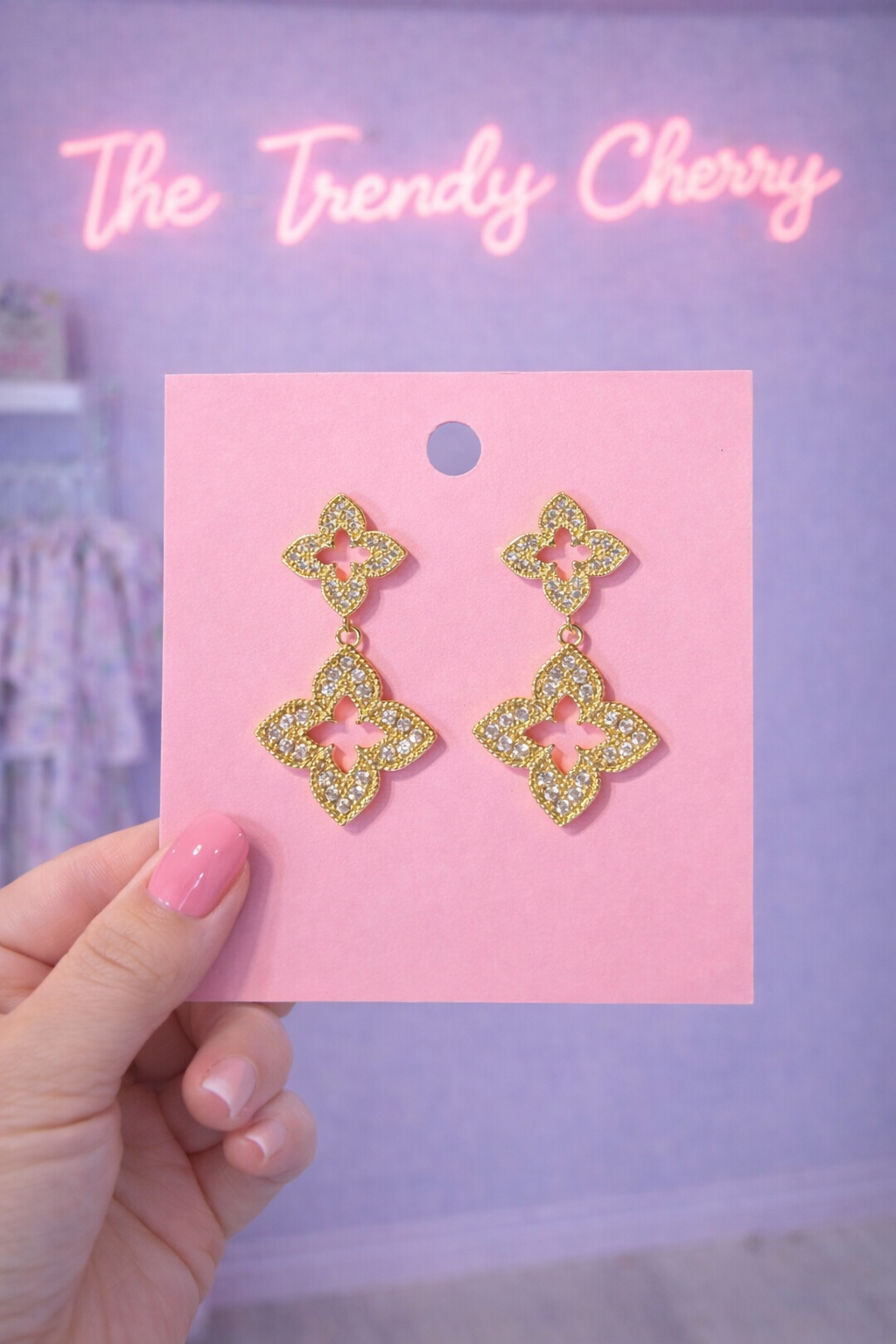 The perfect gold fleur-de-lis earrings