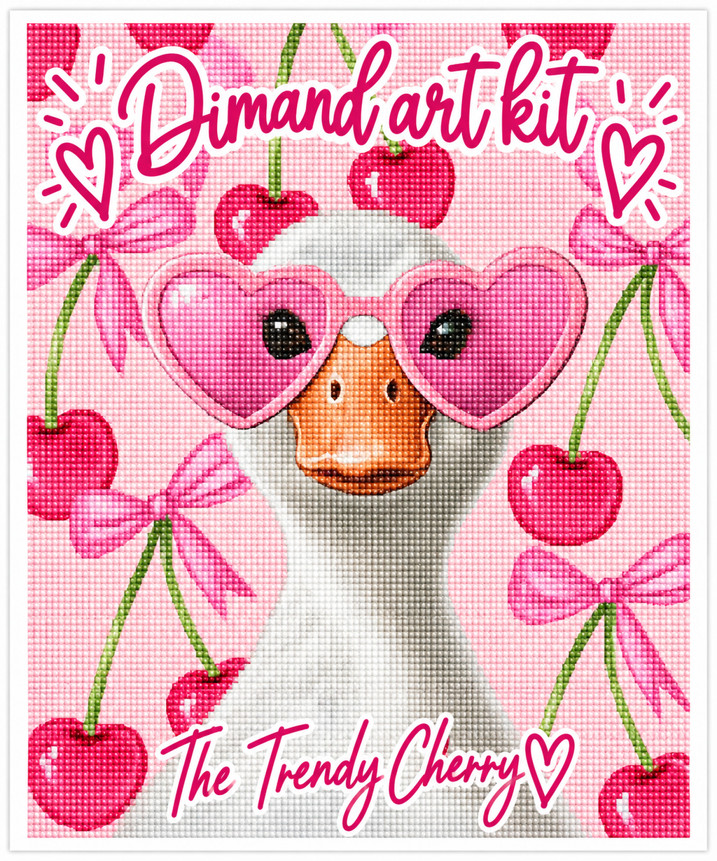 Diamond By Number Kit- Cherry Duck
