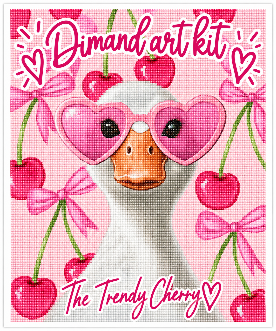 Diamond By Number Kit- Cherry Duck