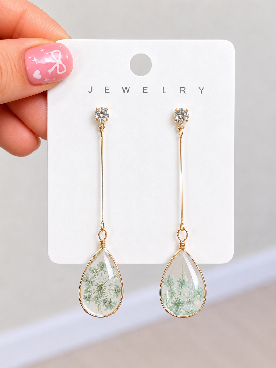 Frozen in time flower Earrings