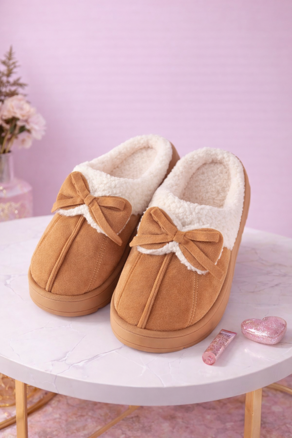 Platform Brown slippers