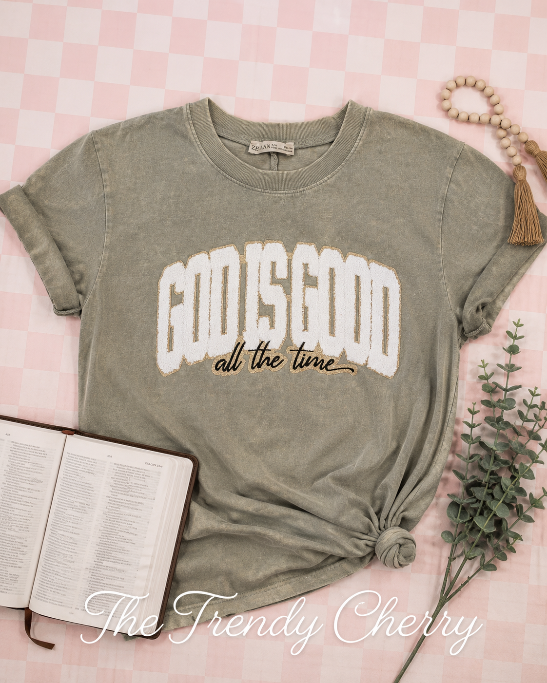 God is Good Acid Wash T-shirt