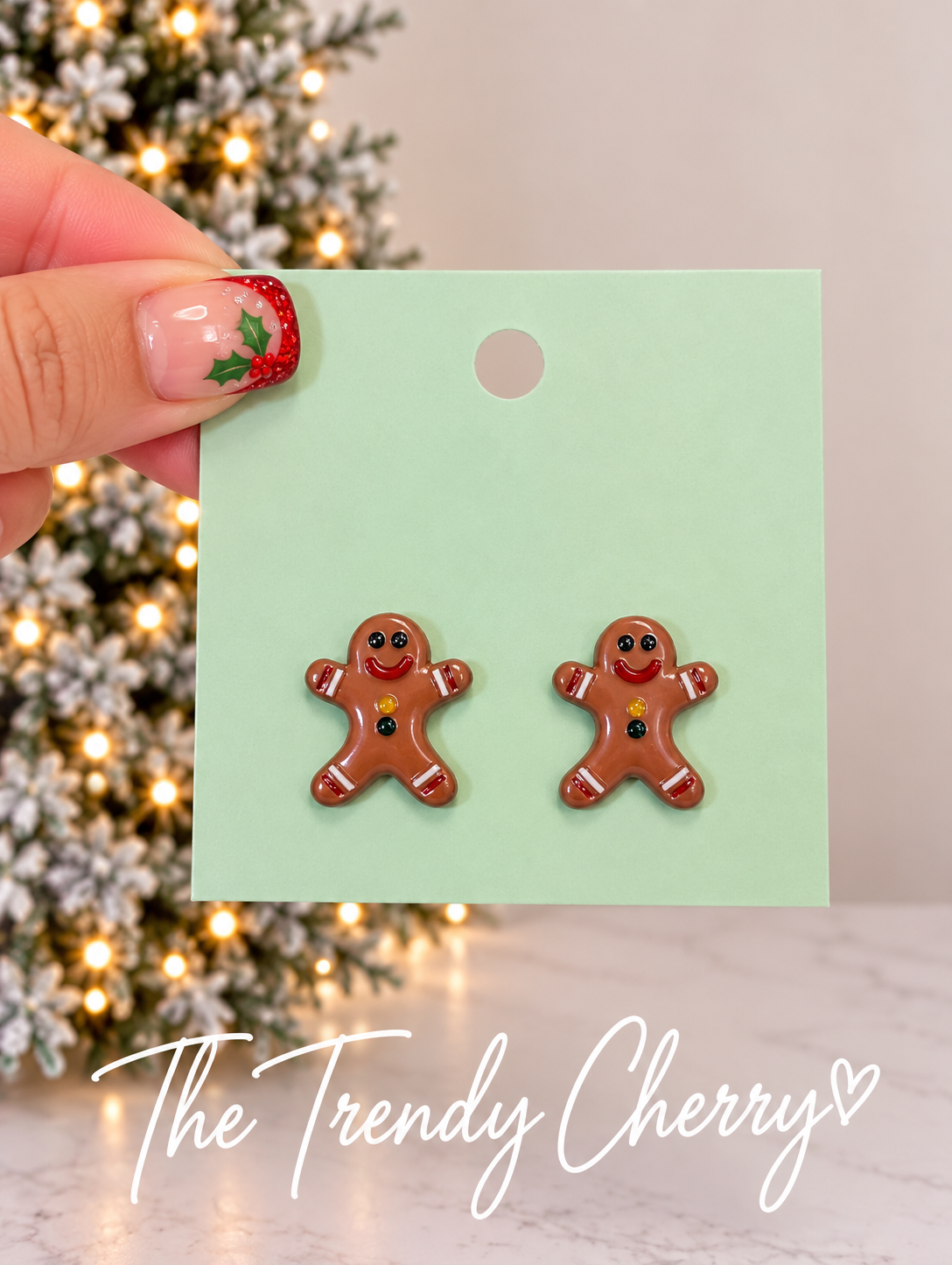 Classic Gingerbread Men Earrings