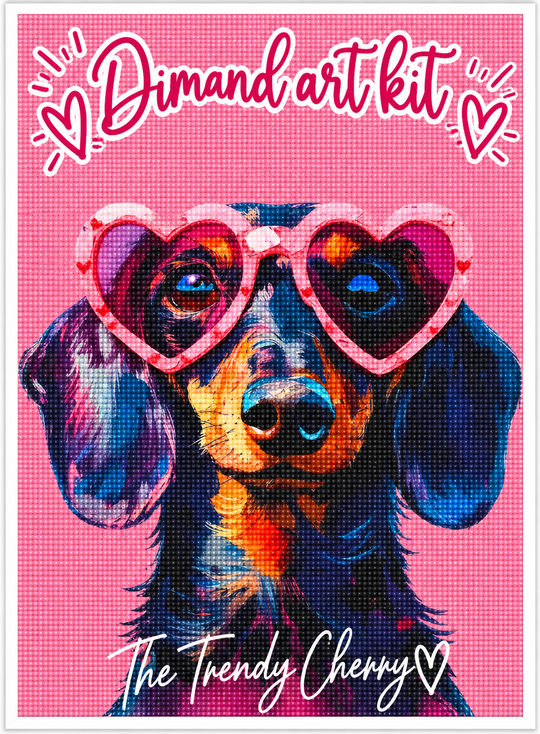 Diamond By Number Kit- Weiner Dog