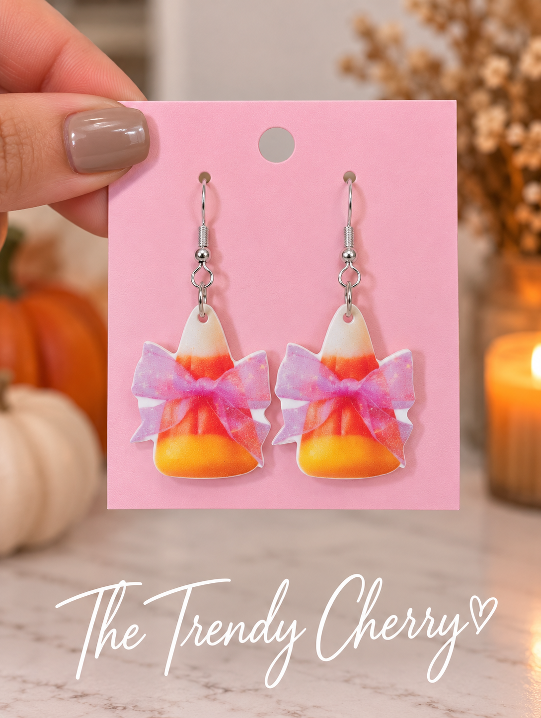Candy Corn Earrings