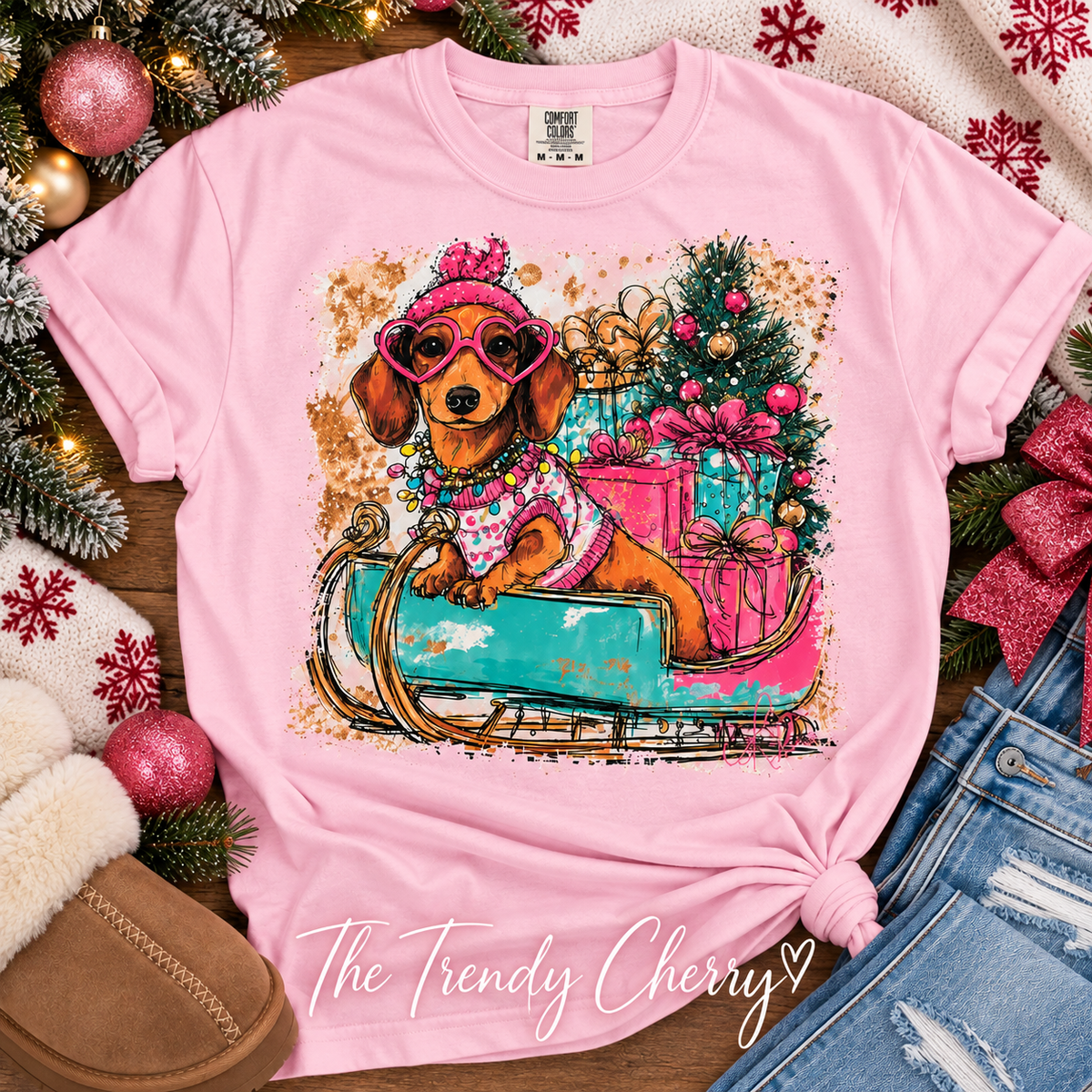 A Wiener Dogs Christmas T-shirt