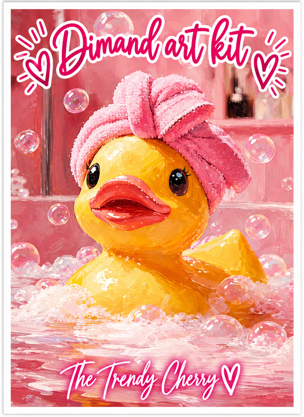 Diamond By Number Kit- Bath Duck