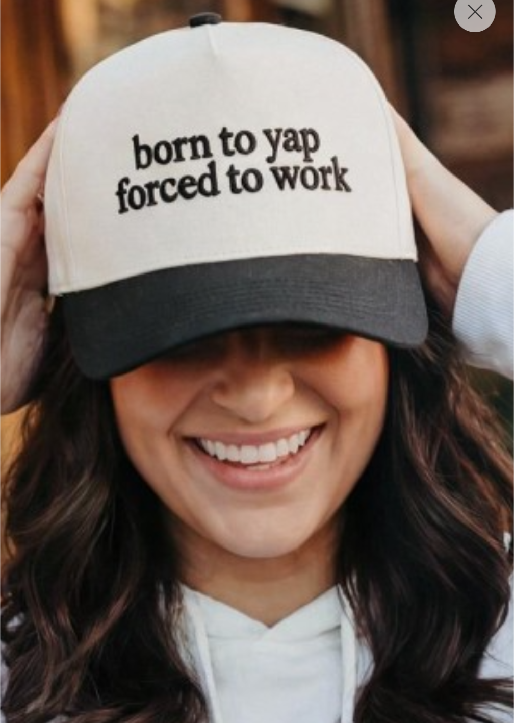 Born To Yap Forced To Work Truck Hat