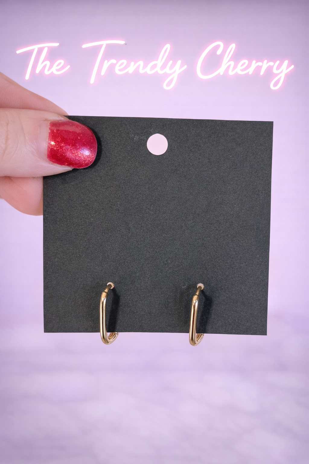 Square hoop earrings